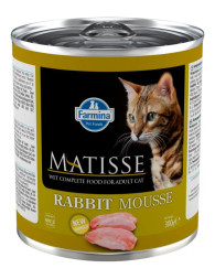 Farmina Matisse Rabbit Mousse влажный корм для взрослых кошек мусс с кроликом - 300 г (6 шт в уп)