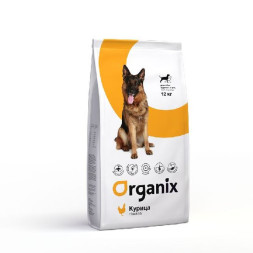 Organix сухой корм для собак крупных пород с курицей - 12 кг