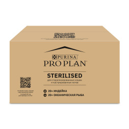 Purina Pro Plan набор паучей для взрослых стерилизованных кошек, вкусные кусочки с индейкой в желе, вкусные кусочки с океанической рыбой в желе - 85 г х 40 шт