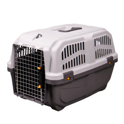 Переноска MPS SKUDO 3 60х41х40h см с металлической дверцей и замком серая