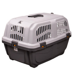 Переноска MPS SKUDO 3 60х41х40h см с металлической дверцей и замком серая