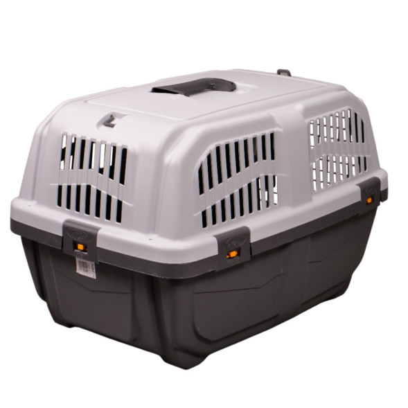 Переноска MPS SKUDO 3 60х41х40h см с металлической дверцей и замком серая