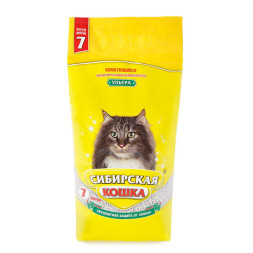 Сибирская Кошка Ультра комкующийся наполнитель для кошачьего туалета (вулканическая глина) - 7 л (5 кг)