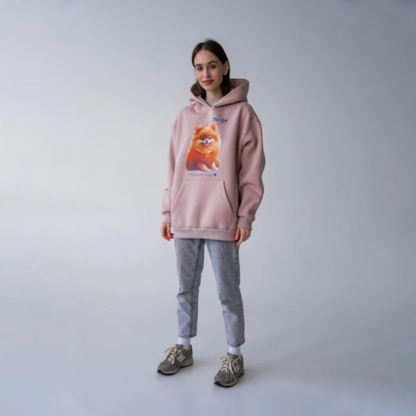 Monge Gift S худи AVALON ШПИЦ, пыльная роза