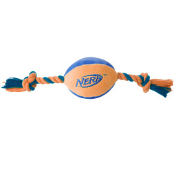 Игрушка для собак Nerf Мяч плюшевый с веревками - 37,5 см