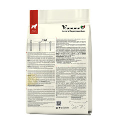 Yummy Linea сухой низкозерновой корм для взрослых собак средних пород, с ягненком - 2,5 кг