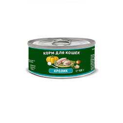 Консервы Solid Natura с кроликом для кошек - 100 г х 24 шт