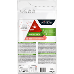 Pro Plan Cat Adult Sterilised Sensitive сухой корм для стерилизованных кошек для поддержания органов чувств с лососем - 1,5 кг