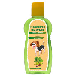 HOMEPET БЛЕСК И ЗДОРОВЬЕ шампунь  для собак с экстрактом каштана - 220 мл