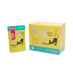 MEO влажный корм для взрослых кошек с тунцом в желе, в паучах - 80 г х 12 шт