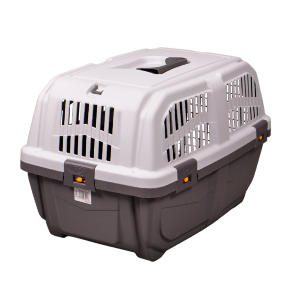 Переноска MPS SKUDO 2 55х36х35h см с металлической дверцей и замком серая