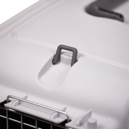 Переноска MPS SKUDO 2 55х36х35h см с металлической дверцей и замком серая