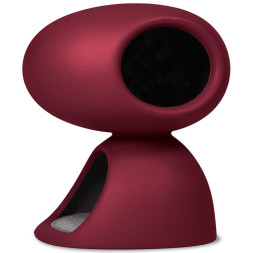 United Pets CAT CAVE домик-пещера для кошек, с отделением для отдыха и игры, когтеточкой и лежанкой, 55x44x58 см, красный/серый