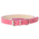 Mr.Kranch ошейник для собак, из натуральной кожи, прямой, 33-40 см, розовый