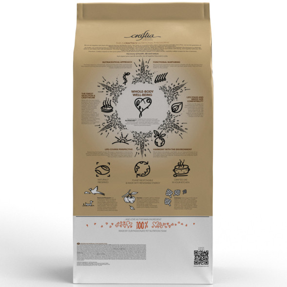 CRAFTIA NATURA сухой корм для щенков миниатюрных и мелких пород с уткой и фазаном - 7 кг