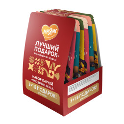 Мнямс набор влажных кормов Максимум вкуса для собак - 5+1 в подарок