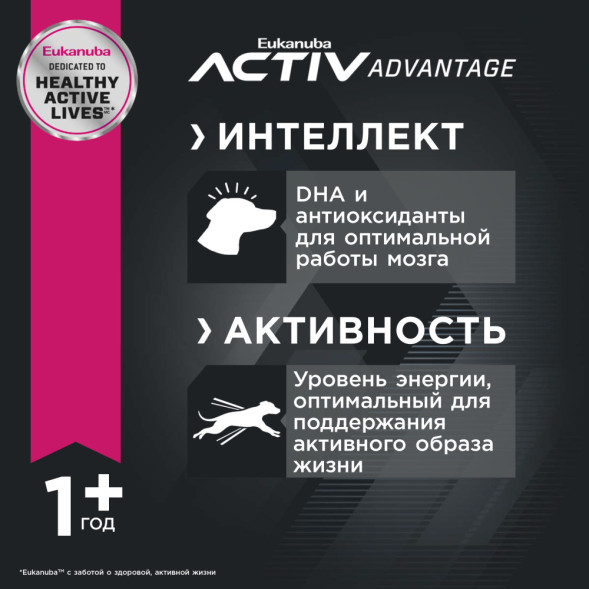 Сухой корм Eukanuba Adult Small Breed для собак мелких пород с курицей - 15 кг