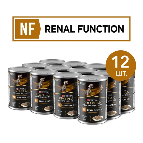 Pro Plan Veterinary NF Renal Function влажный корм для взрослых собак при патологии почек - 400 г х 12 шт