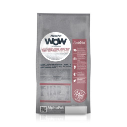 AlphaPet WOW Superpremium полнорационный сухой корм для взрослых собак средних пород с говядиной и сердцем - 15 кг