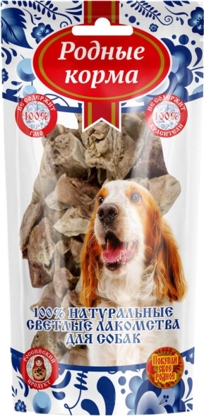 Родные Корма Светлые лакомство для собак лёгкое барашка - 30 г
