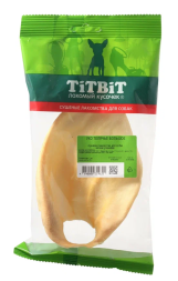 TiTBiT лакомство для собак ухо телячье большое