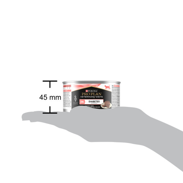 Pro Plan Veterinary Diets влажный корм для взрослых кошек при диабете, в консервах - 195 г х 24 шт