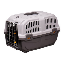 Переноска MPS SKUDO 1 48х31,5х31h см с металлической дверцей и замком серая