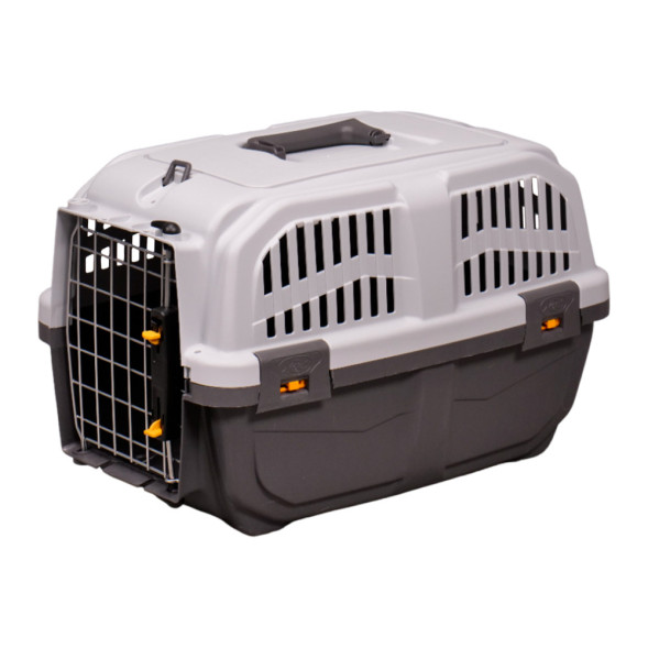 Переноска MPS SKUDO 1 48х31,5х31h см с металлической дверцей и замком серая