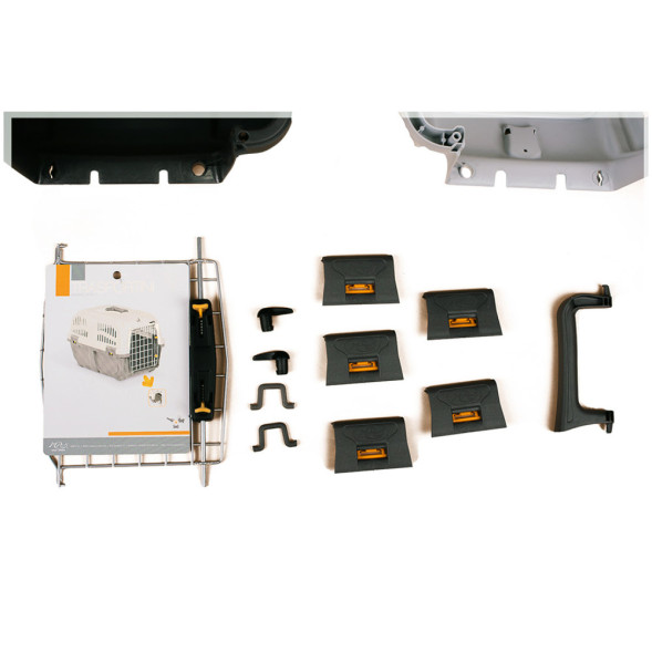 Переноска MPS SKUDO 1 48х31,5х31h см с металлической дверцей и замком серая