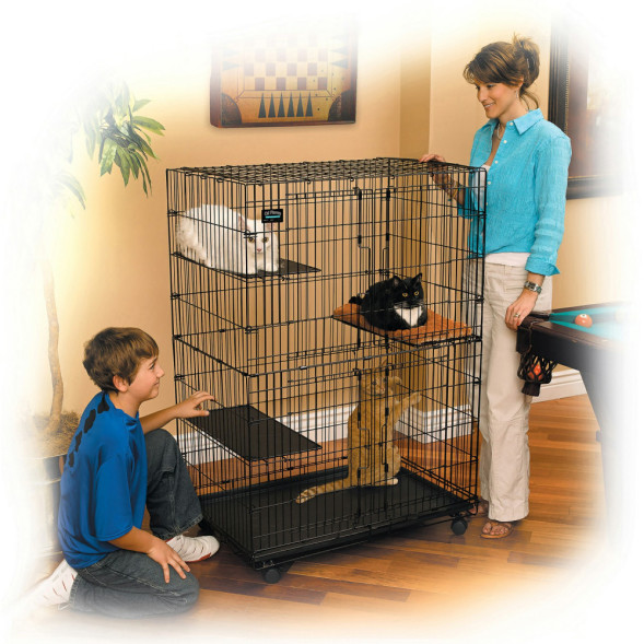MidWest клетка для кошек Cat Playpens 89,5х59х120,6h см