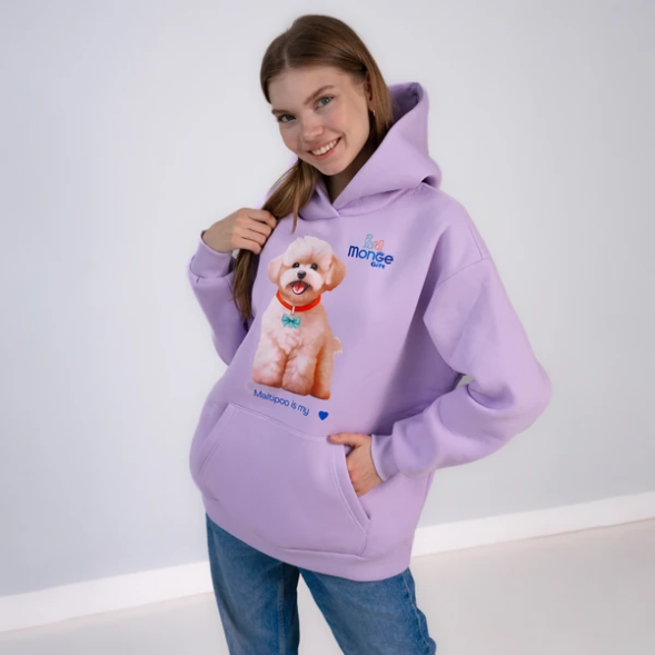 Monge Gift M худи AVALON мальтипу, сиреневый