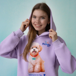 Monge Gift M худи AVALON мальтипу, сиреневый