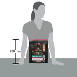 Сухой корм PRO PLAN® для взрослых собак мелких и карликовых пород с чувствительной кожей, с высоким содержанием лосося 700 г