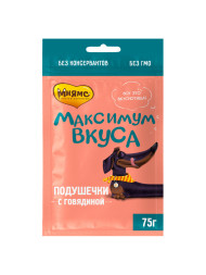Мнямс «Максимум вкуса» лакомство для собак подушечки с говядиной - 75 г
