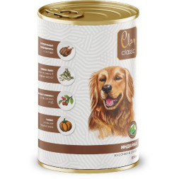 Clan Classic консервы для собак кусочки в соусе, с индейкой - 970 г x 6 шт