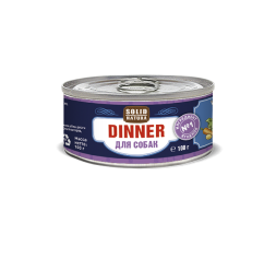 Solid Natura Dinner Ягненок влажный корм для собак жестяная банка 0,1 кг (24 шт в уп)