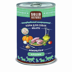 Консервы Solid Natura Holistic с кроликом для собак -340 г х 12 шт