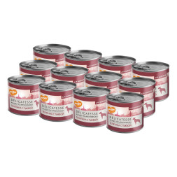 Мнямс Delicatesse Асадо по-аргентински влажный корм для щенков паштет из телятины с тыквой, в консервах - 200 г х 12 шт