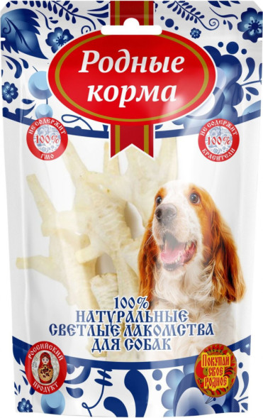 Родные Корма Светлые лакомство для собак лапки куриные - 26 г