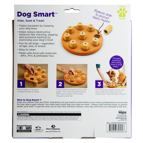 Nina Ottosson Smart Composite игра-головоломка для собак, 1 уровень сложности (начинающий)