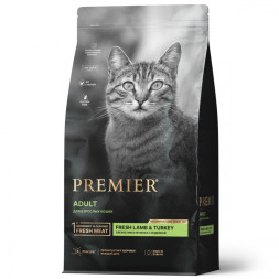 Premier Cat Lamb&Turkey ADULT (Свежее мясо ягненка с индейкой для кошек) 400 г