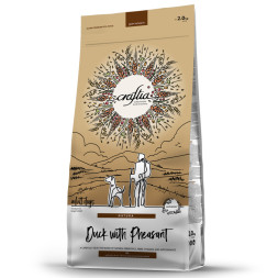 Craftia Natura сухой корм для взрослых собак средних и крупных пород с уткой и фазаном - 2 кг