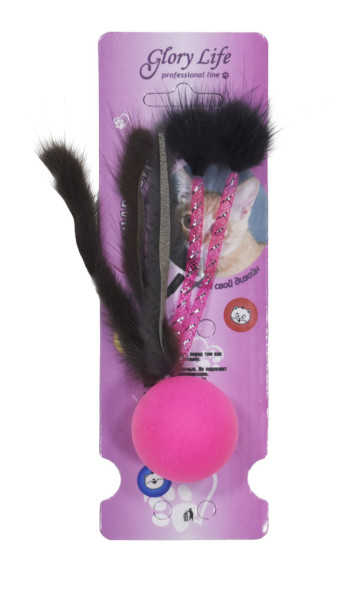 Glory Life Нарисуй для кота трубочки и норка, игрушка-дразнилка для кошек с мехом норки, разноцветная