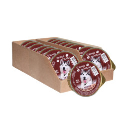 Собачье Счастье влажный корм для собак мясное ассорти в желе, в ламистерах - 125 г х 16 шт