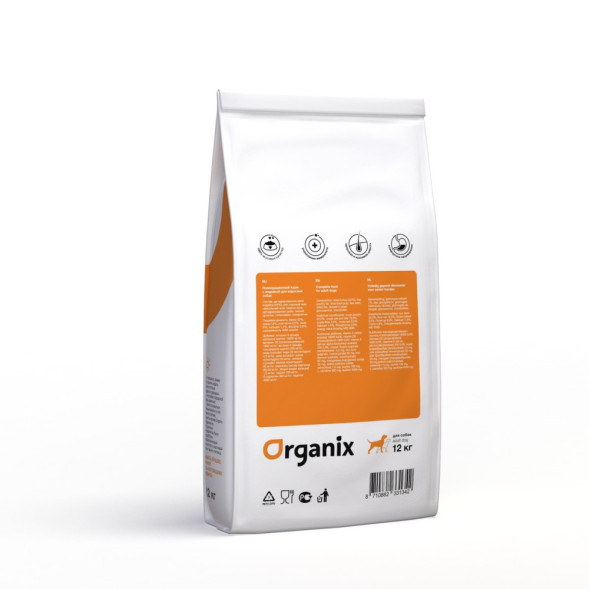 Organix Adult Dog Turkey сухой корм для взрослых собак всех пород с чувствительным пищеварением, с индейкой - 12 кг