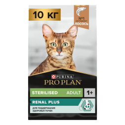 Pro Plan Cat Adult Sterilised сухой корм для стерилизованных кошек с лососем - 10 кг