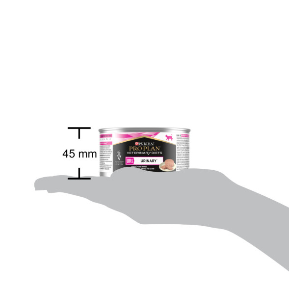 Pro Plan Veterinary Diets влажный корм для взрослых кошек при МКБ, мусс с индейкой, в консервах - 195 г х 24 шт