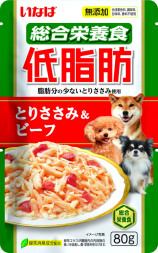 Inaba Teishibo влажный корм для взрослых собак куриное филе с говядиной в желе, в паучах - 80 г х 12 шт