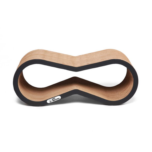 КотМатрос Айс когтеточка из картона с картонным ободком, черный - 65 x 25 x 22 см