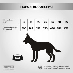 Necon Atletic Dog Lamb &amp;amp; Rice сухой корм для взрослых собак средних и крупных пород с нормальным уровнем активности, с ягненком и рисом - 15 кг